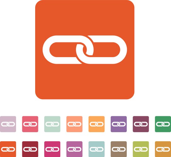 Link icon linked and joined connection vektorbild