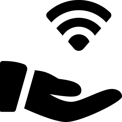 Easy to share data with wireless connection vector image
