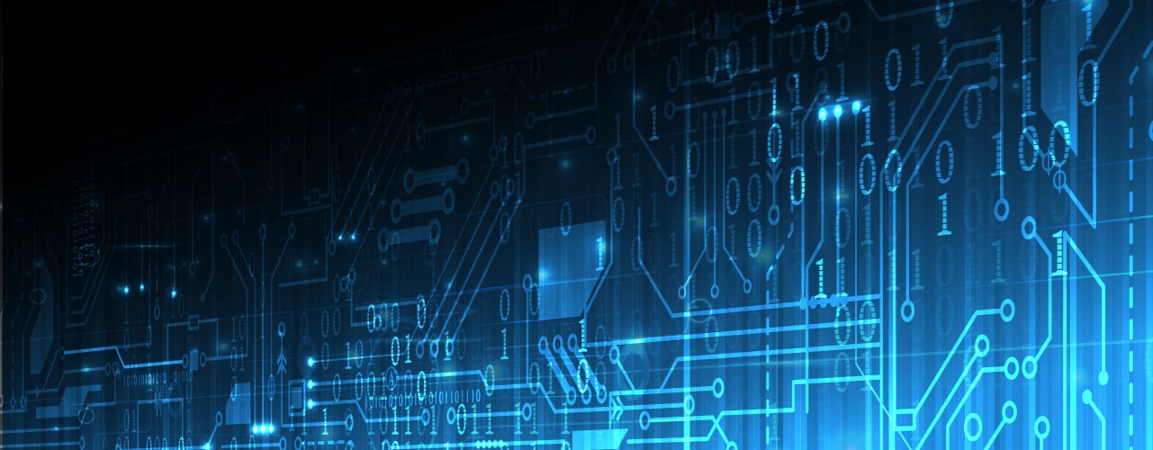 Abstract futuristic circuit computer internet vector image