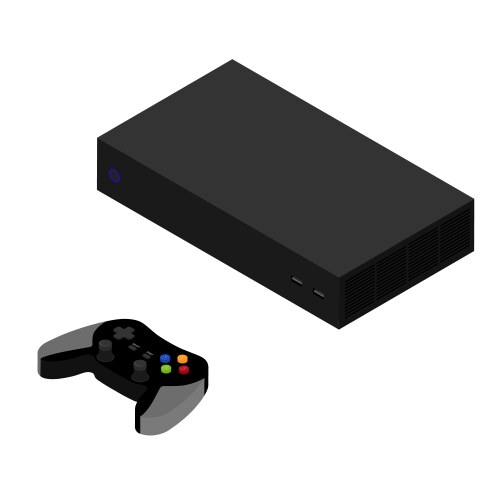 Joystick icons set isometric style Royalty Free Vector Image