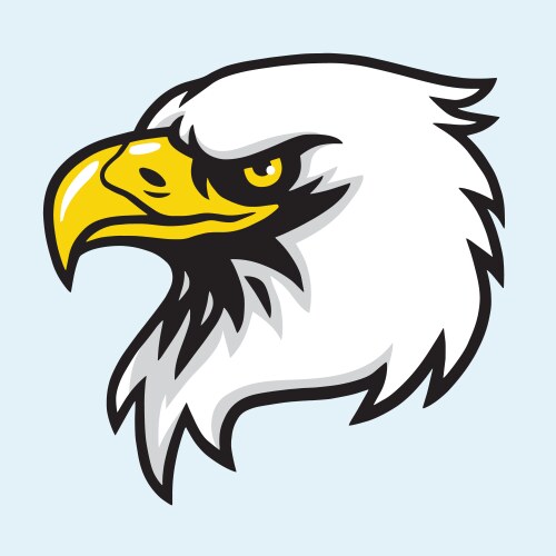 Eagle mascot logo sign Royalty Free Vector Image