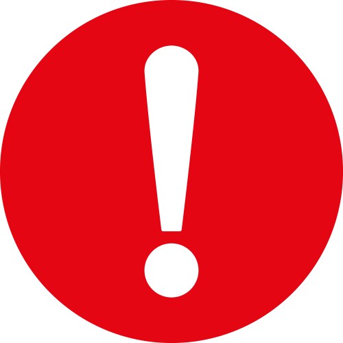 Problem flat red color icon vektorbild