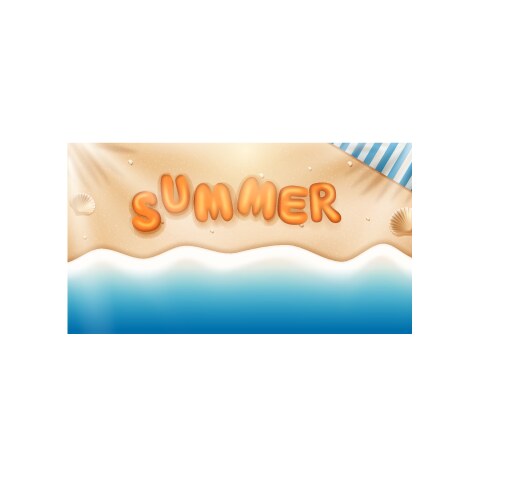Summer vacation banners with glittering ocean Vector Image