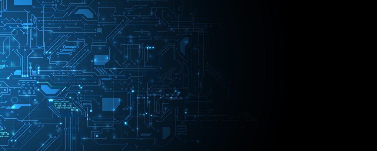 Abstract futuristic circuit computer internet vector image