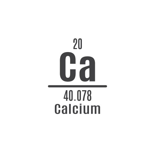 Calcium icon set on white background Royalty Free Vector