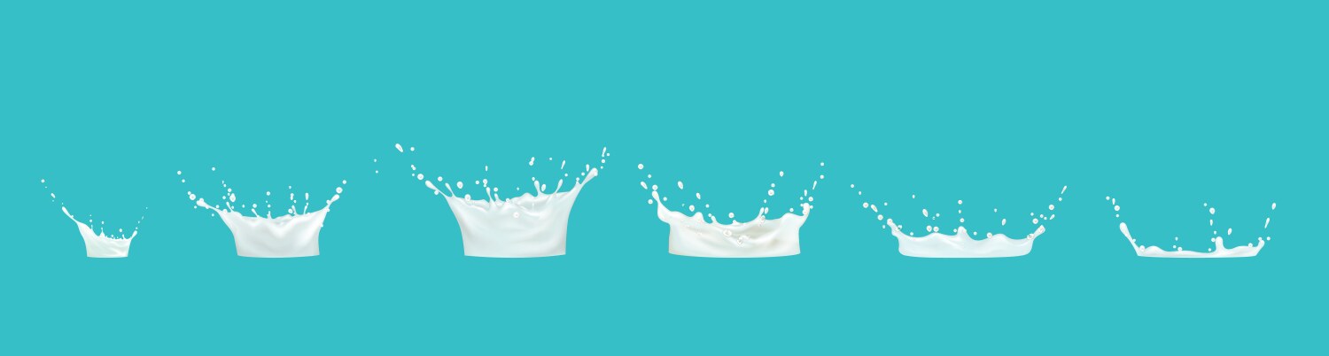 Water splash sequence animation sprite sheet Vector Image
