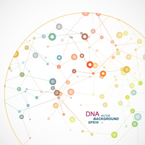 Network background with a molecular structure eps vector image