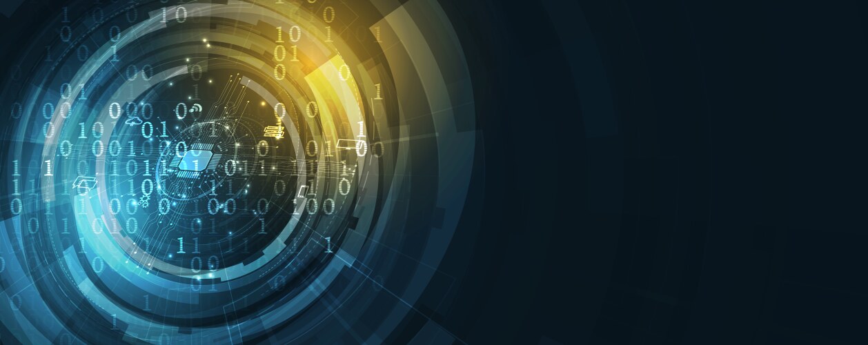 Digital lock protect data flow in global network vector image
