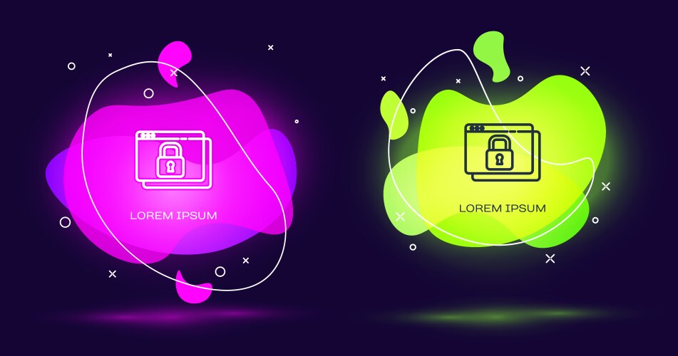 Line secure your site with https ssl icon vector image