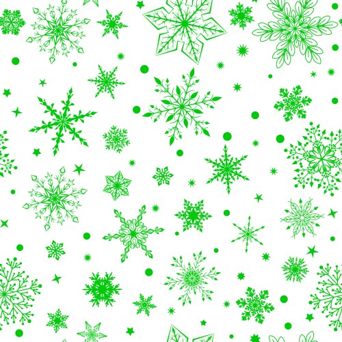 Snowflakes seamless pattern Royalty Free Vector Image