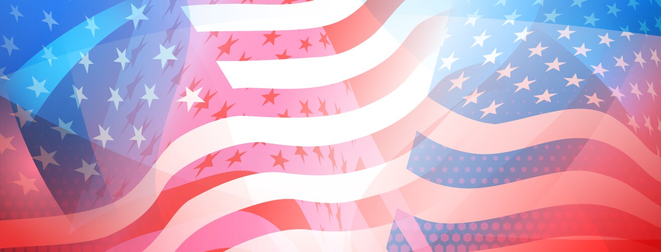 background for usa independence day vector image