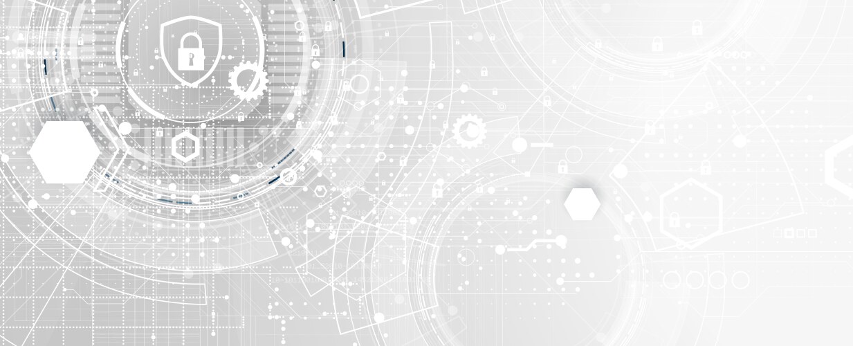 Digital lock protect data flow in global network vector image