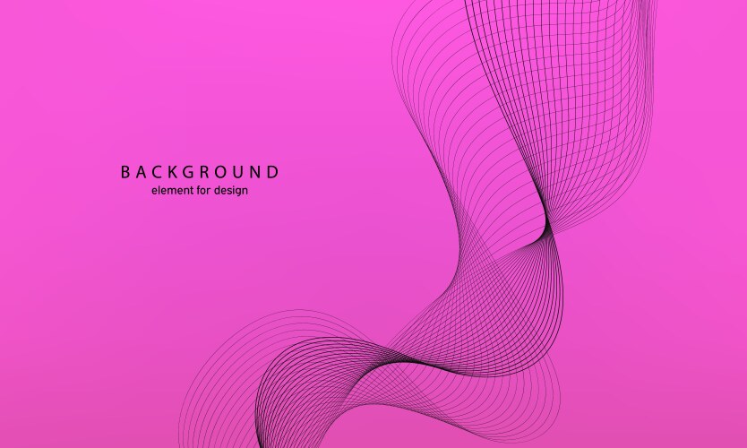 Abstract gradient background wave element vector image