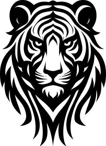 Tiger head logo Vector Image