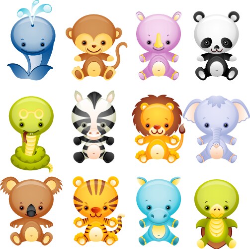 Vector Models Animals Animals Royalty Free Vector Image - VectorStock