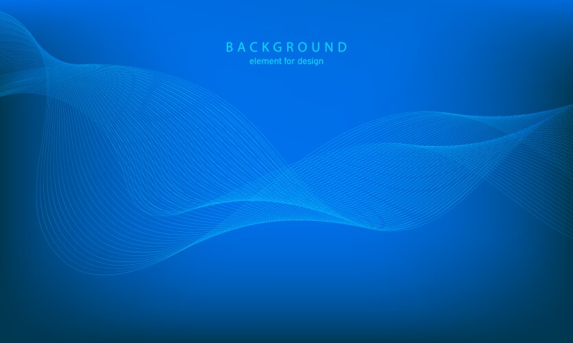 Abstract gradient background wave element vector image