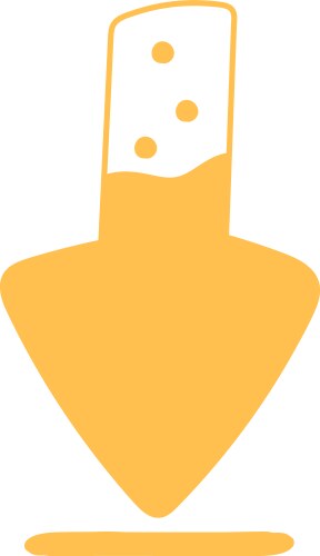 Arrow shape loading bar progress indicator vector image