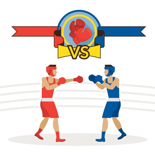 Boxing objects Royalty Free Vector Image - VectorStock