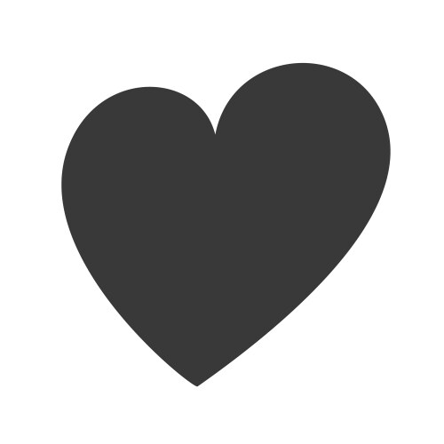 Flat heart icon Royalty Free Vector Image - VectorStock