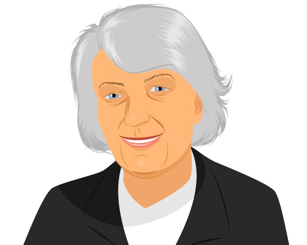 Old lady Royalty Free Vector Image - VectorStock