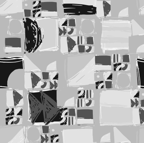 Abstract geometric pattern with squares and sharp vector image