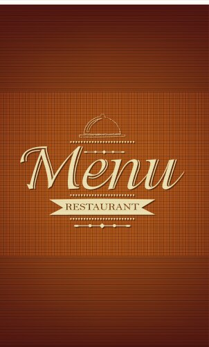 Restaurant menu design on wood background Vector Image