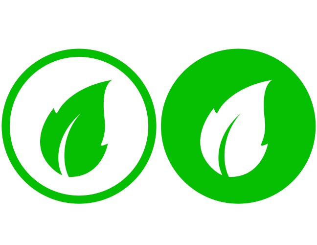 Mint leaves flat icon Royalty Free Vector Image