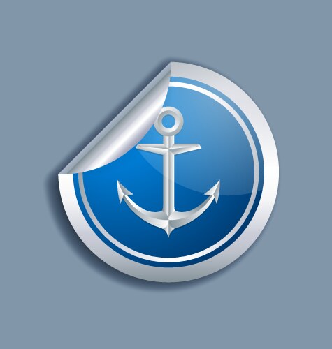 Anchor icon vector image