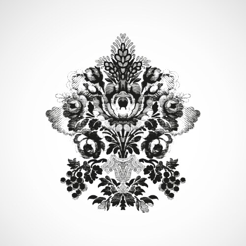 Floral Sketch with Bouquet Vector Image