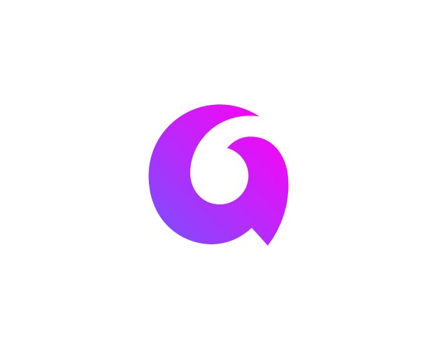 P purple letter logo design with liquid effect Vector Image