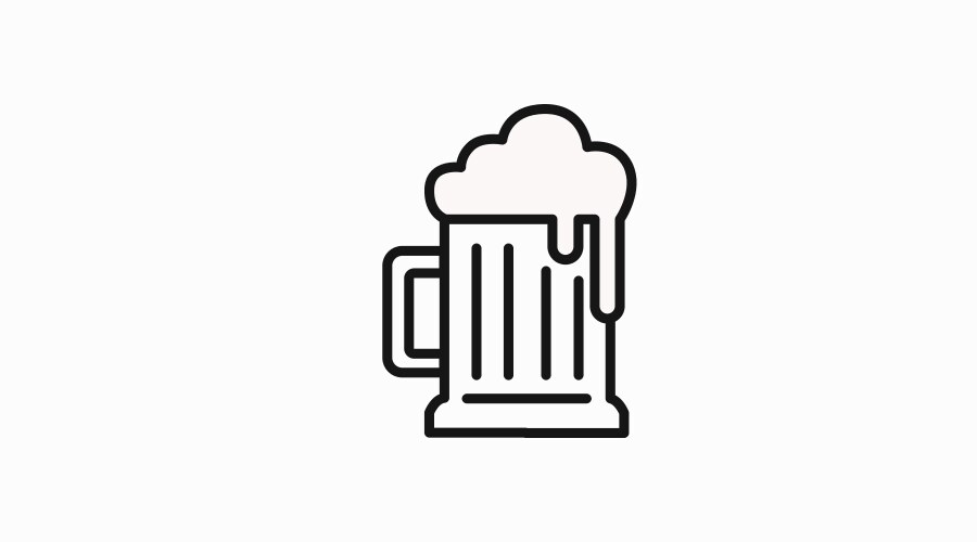 Beer thin line icon Royalty Free Vector Image - VectorStock