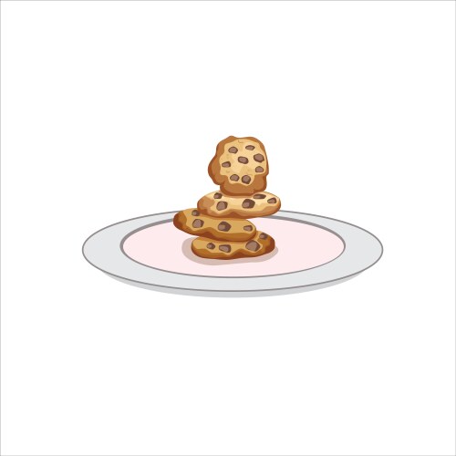 Oatmeals cookies Royalty Free Vector Image - VectorStock