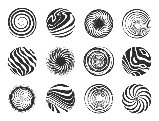 Hypnotic spiral background Royalty Free Vector Image