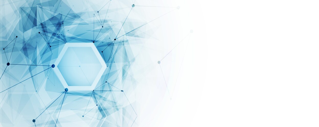 Neural network concept connected cells with links vector image