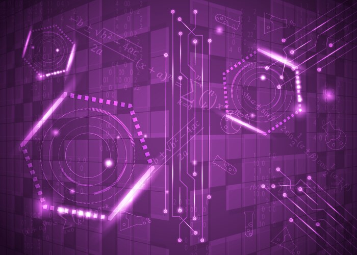 Abstract background 10 formulas code vektorbild