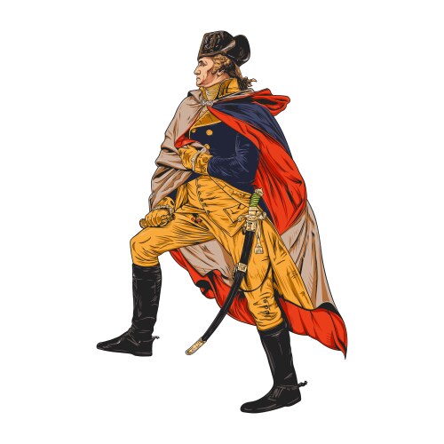 American Patriot - Noble Figure Vector Image