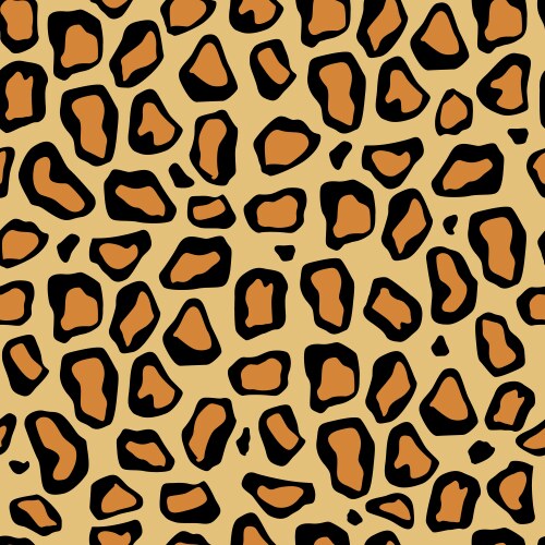 Leopard texture seamless print with wild animal Vector Image