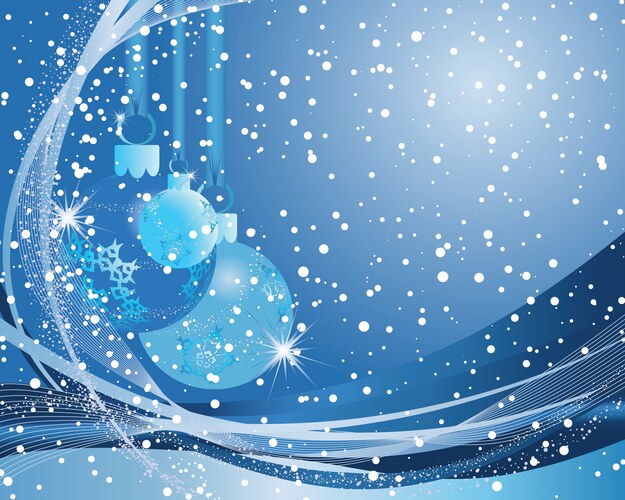 Blue christmas background Royalty Free Vector Image
