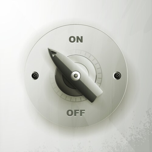 Toggle switch Royalty Free Vector Image - VectorStock