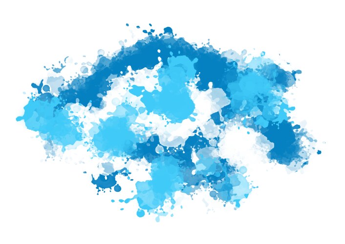 watercolour splatter background vector image