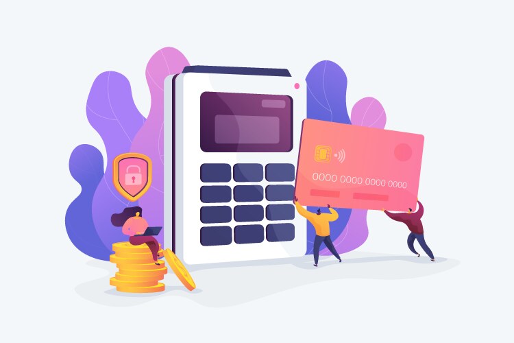 Debit card vector image