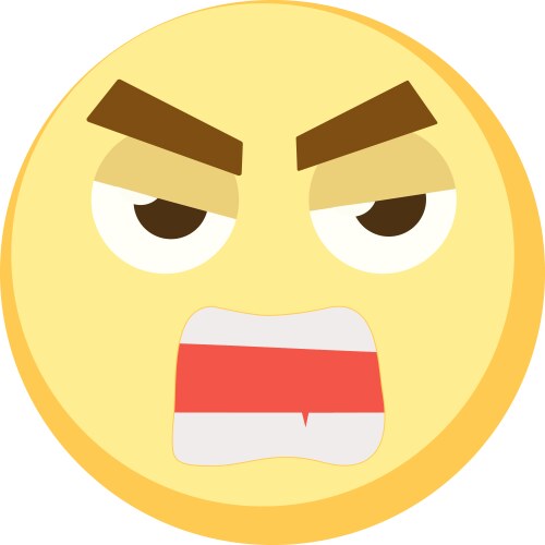 Yellow emoji icon for app game ui or web design vector image