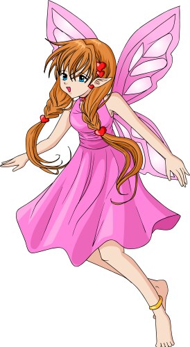 Pink fairy Royalty Free Vector Image - VectorStock