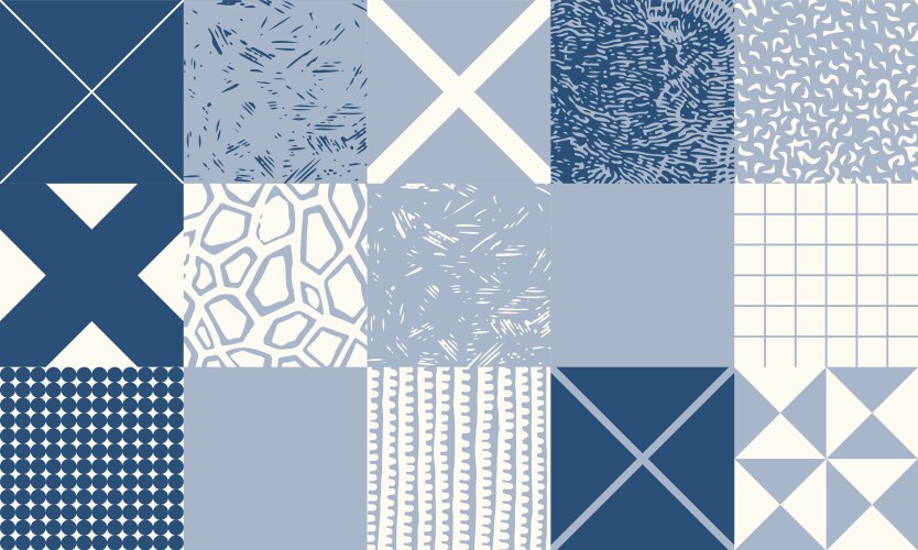 Hand-drawn abstract pattern design with digital vector image
