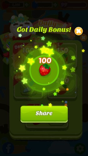 Complete set of level button game ui pop-up icon vector image