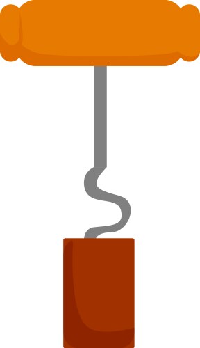 Corkscrew for wine on a white background – Royalty-Free Vector ...