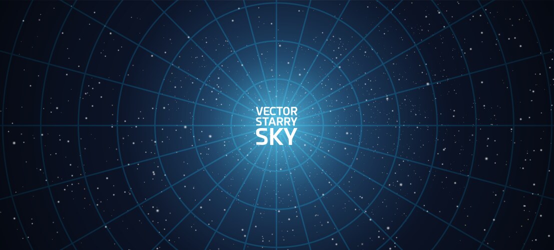 starry night sky background vector