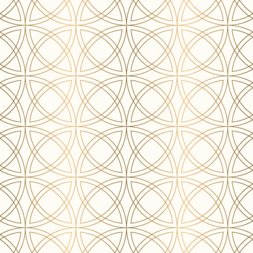 Intersect circle line seamless pattern vector image