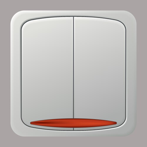 Realistic switcher icon home buttons plastic vector image