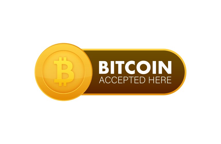 Crypto currency bitcoin digital vector image